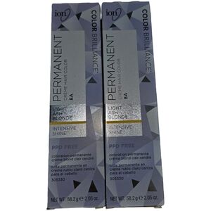 Ion Permanent Cream Hair Color In Shade 8A Light Ash Blonde